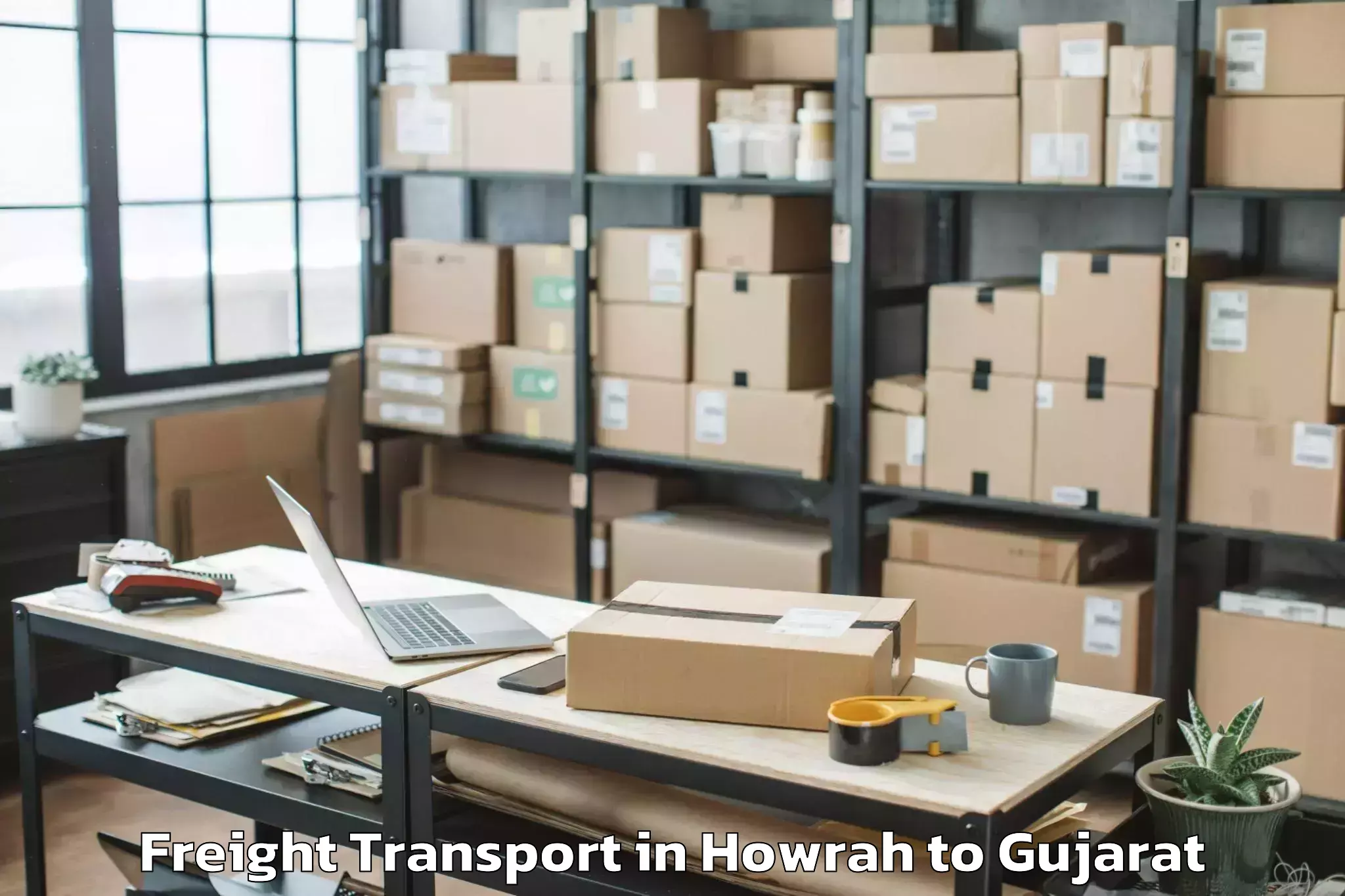 Professional Howrah to Jambughoda Freight Transport